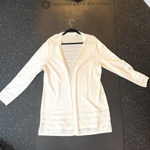 Winter White Calvin Klein Cardigan